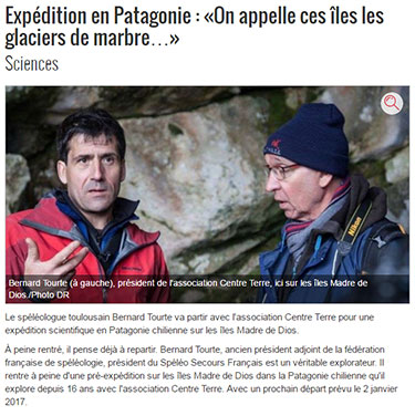 Expédition en Patagonie On appelle ces îles les glaciers de marbre